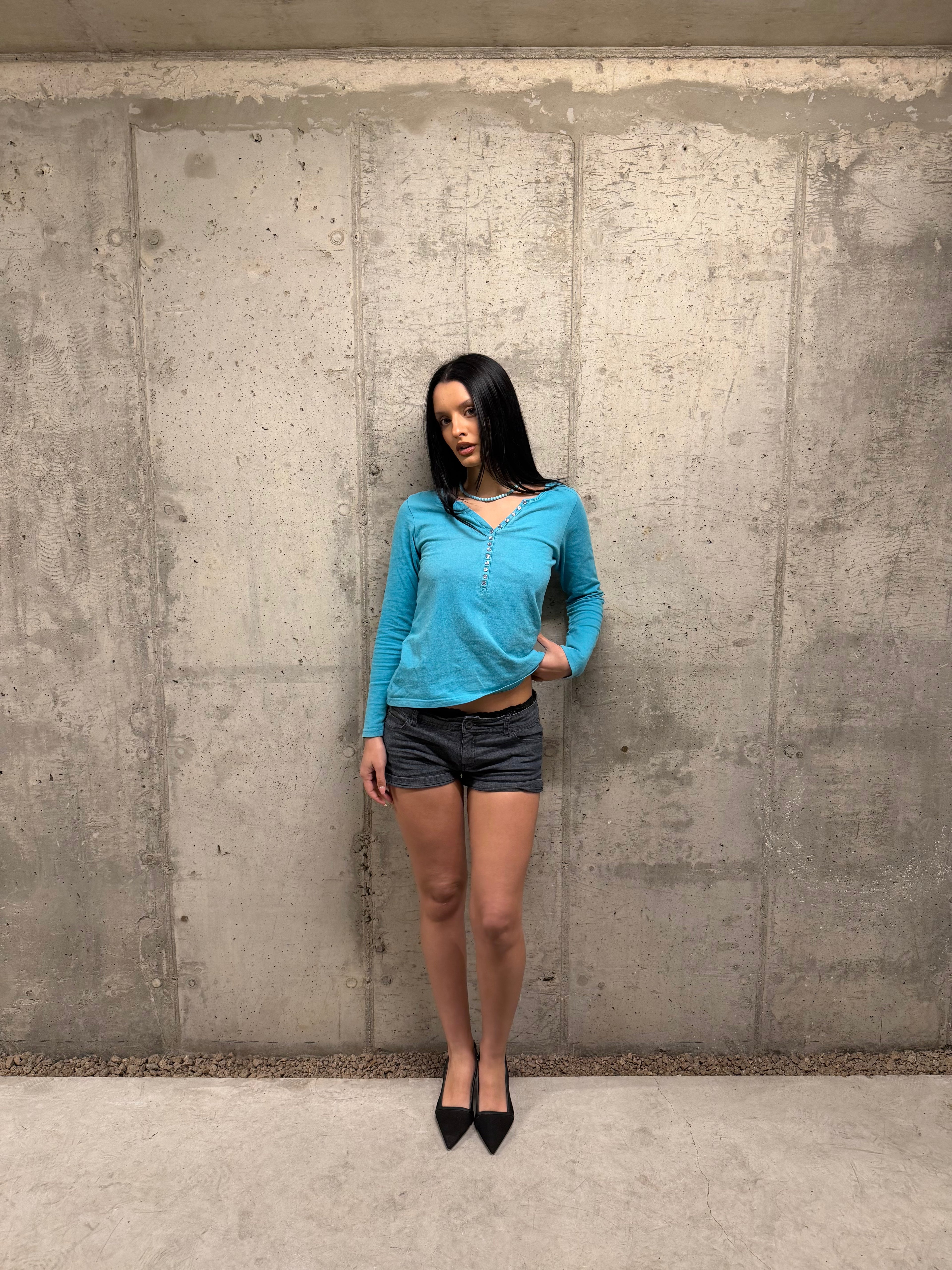 Remera trendy turquesa