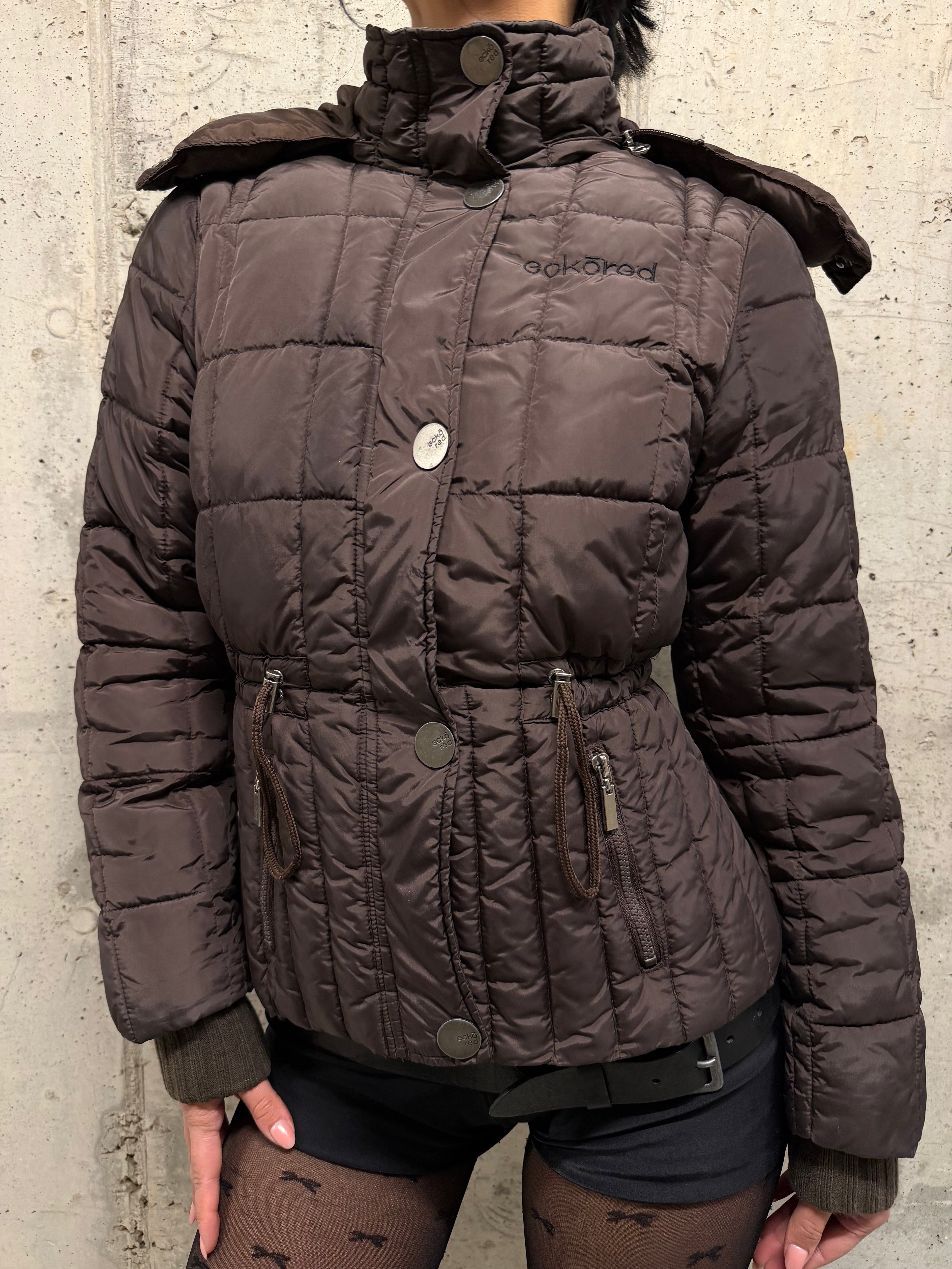 Campera marrón puffer