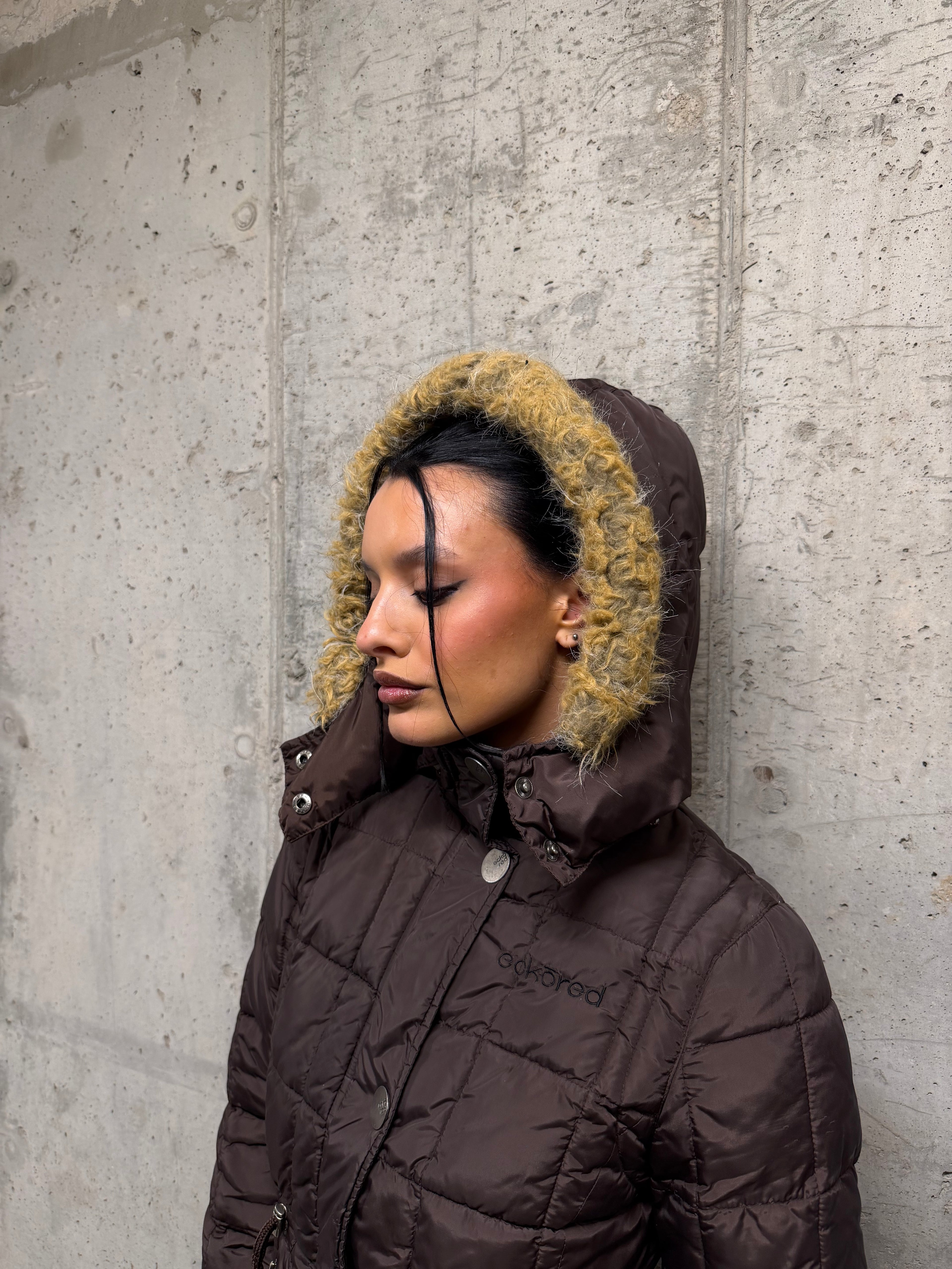 Campera marrón puffer